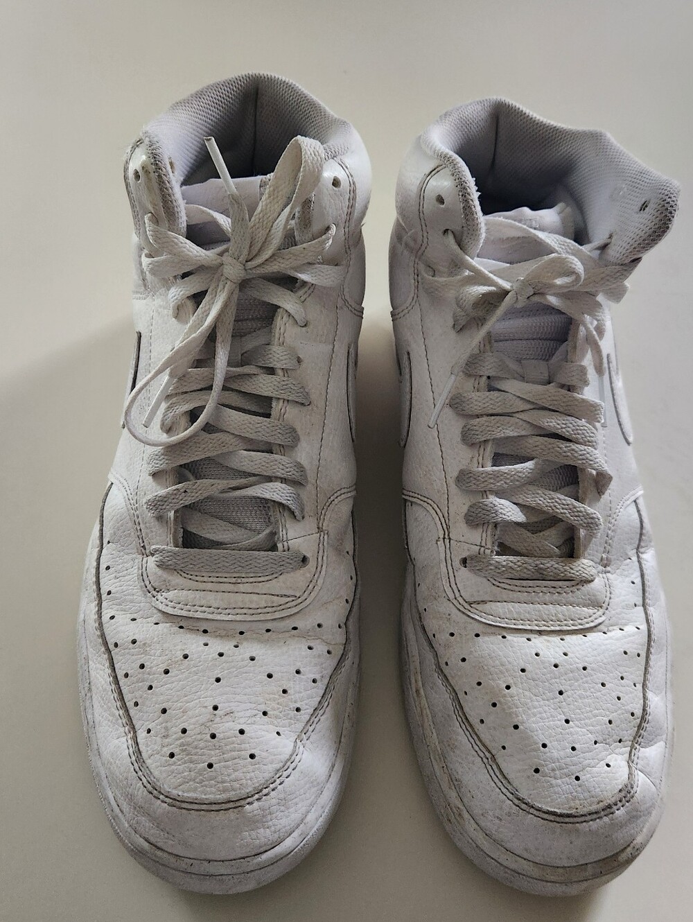White Men’s Nike High-Top Athletic Sneakers